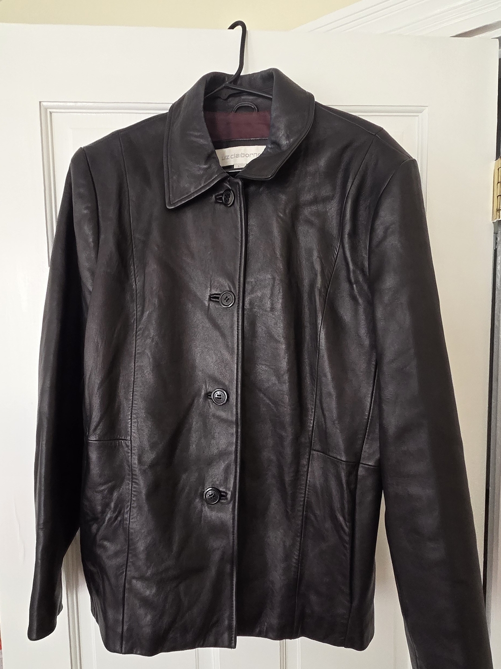 Vintage Liz Claiborne Leather Jacket Size L